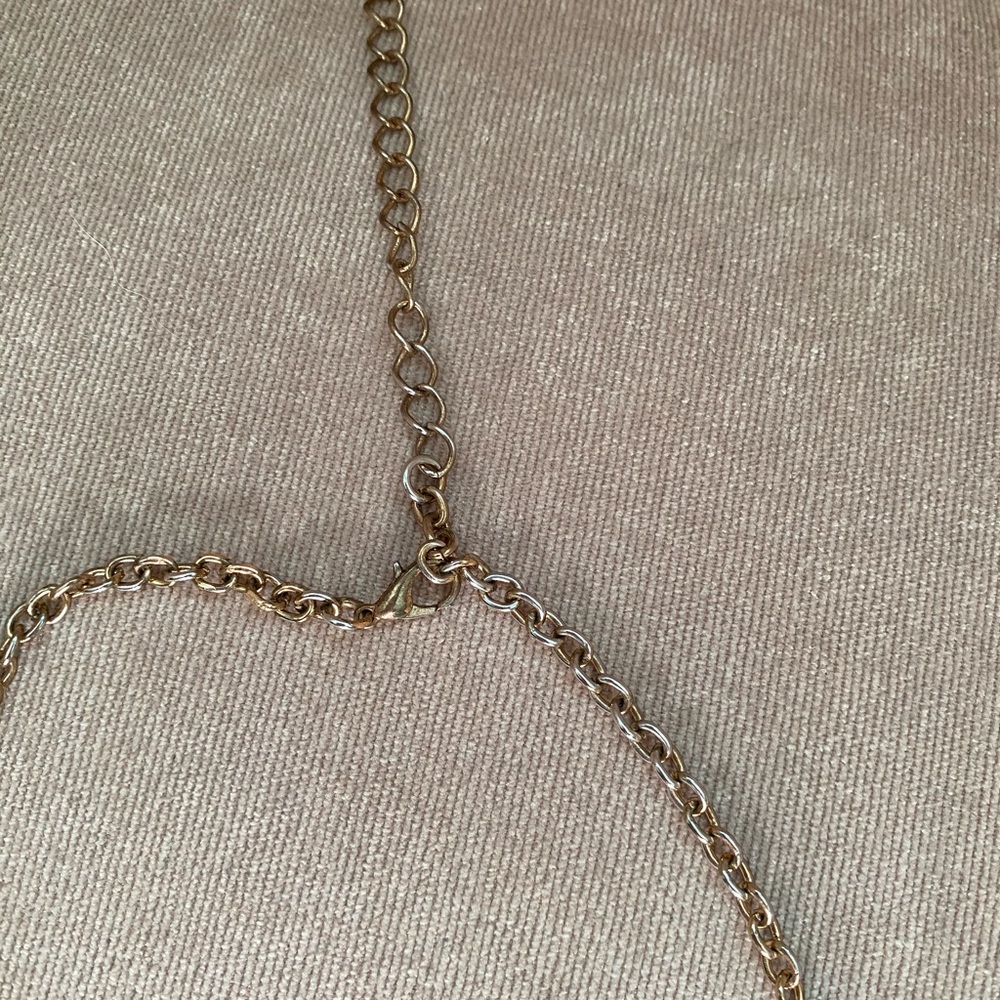 Pink/ peachy statement necklace - Picture 3 of 4